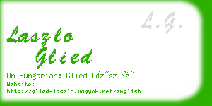 laszlo glied business card